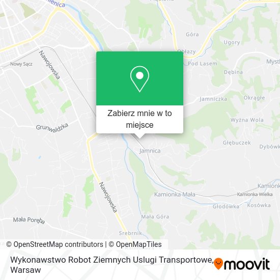 Mapa Wykonawstwo Robot Ziemnych Uslugi Transportowe