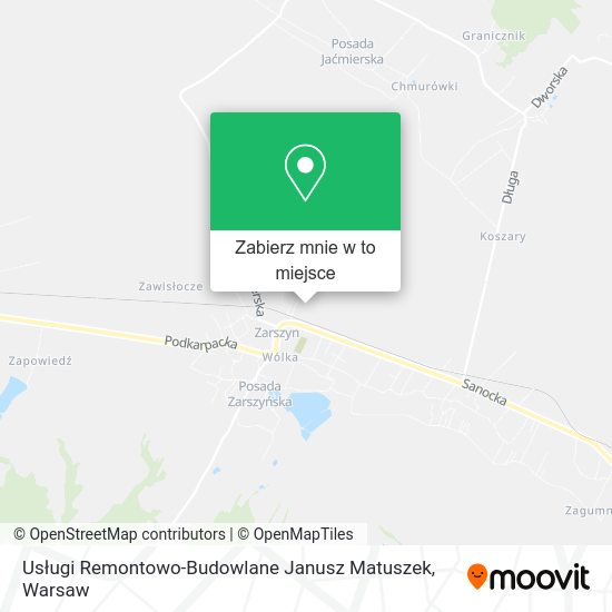 Mapa Usługi Remontowo-Budowlane Janusz Matuszek