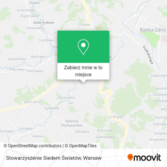 Mapa Stowarzyszenie Siedem Światów