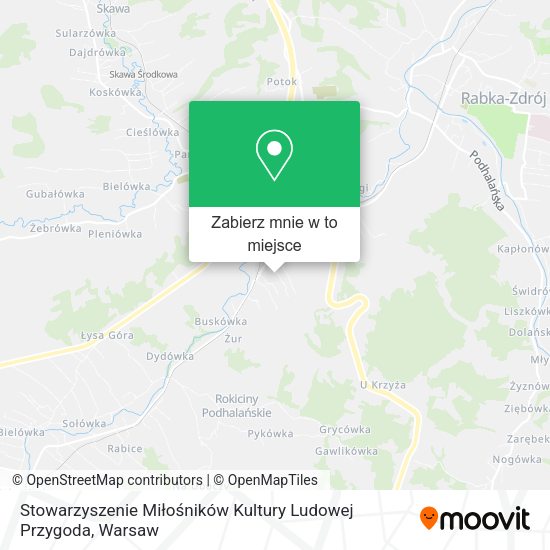 Mapa Stowarzyszenie Miłośników Kultury Ludowej Przygoda