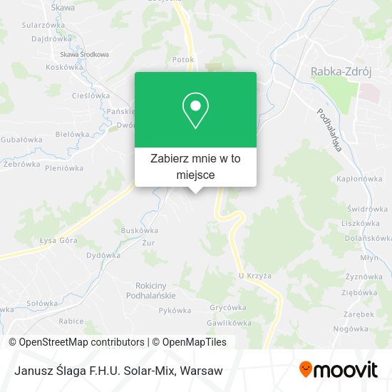 Mapa Janusz Ślaga F.H.U. Solar-Mix