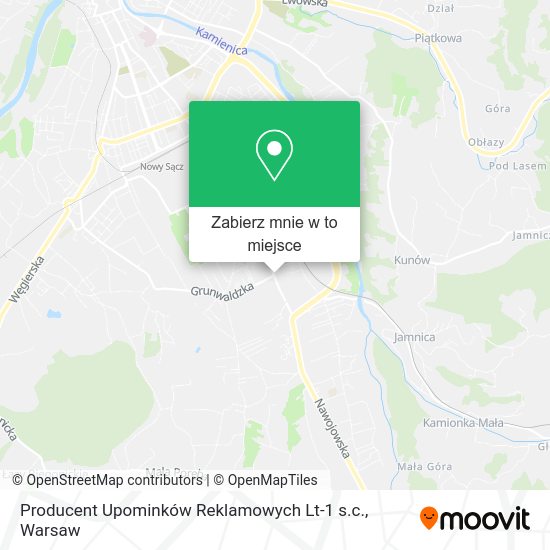 Mapa Producent Upominków Reklamowych Lt-1 s.c.