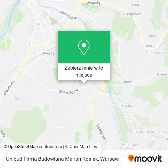 Mapa Unibud Firma Budowlana Marian Rosiek