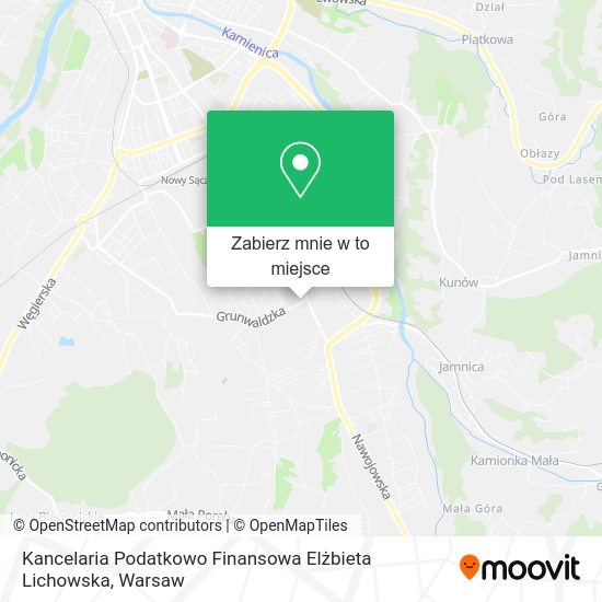 Mapa Kancelaria Podatkowo Finansowa Elżbieta Lichowska