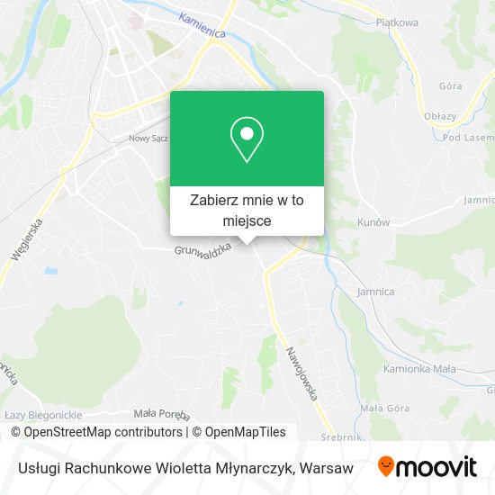 Mapa Usługi Rachunkowe Wioletta Młynarczyk