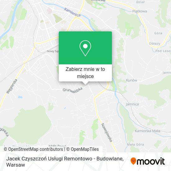 Mapa Jacek Czyszczoń Usługi Remontowo - Budowlane