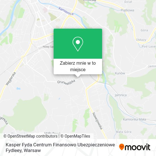 Mapa Kasper Fyda Centrum Finansowo Ubezpieczeniowe Fydleey