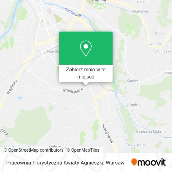 Mapa Pracownia Florystyczna Kwiaty Agnieszki