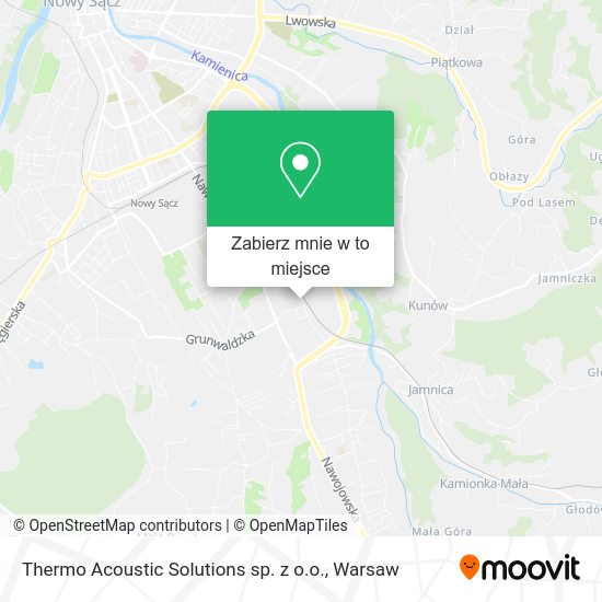 Mapa Thermo Acoustic Solutions sp. z o.o.