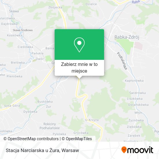 Mapa Stacja Narciarska u Żura