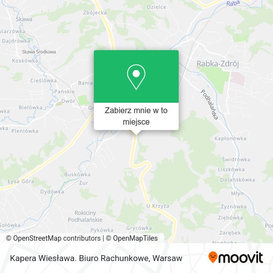 Mapa Kapera Wiesława. Biuro Rachunkowe