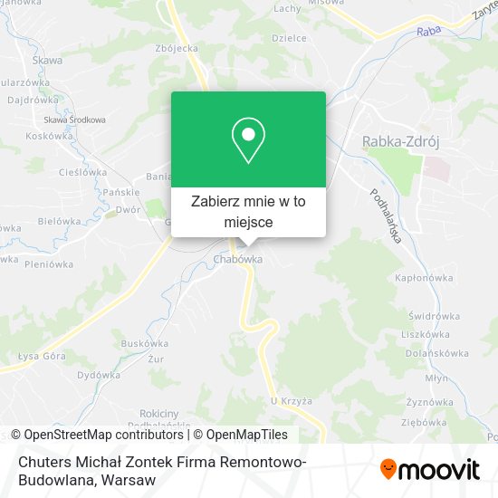 Mapa Chuters Michał Zontek Firma Remontowo-Budowlana