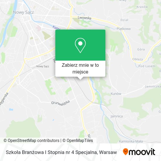 Mapa Szkoła Branżowa I Stopnia nr 4 Specjalna