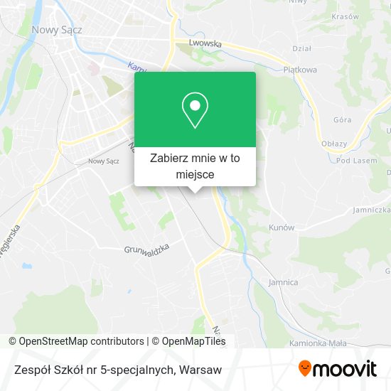 Mapa Zespół Szkół nr 5-specjalnych