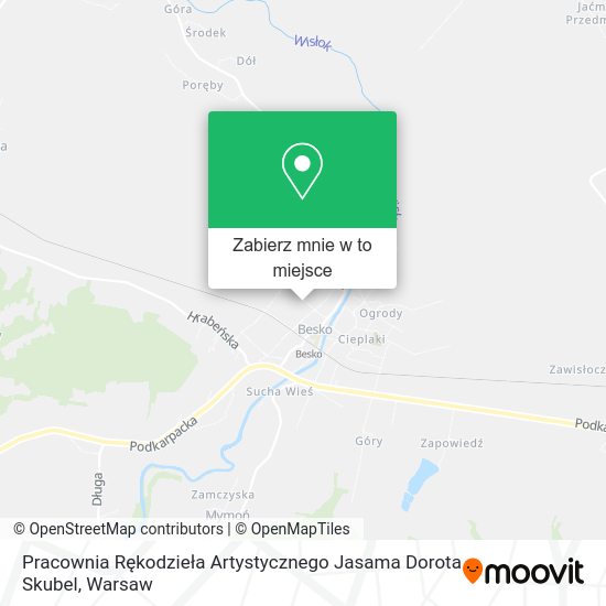 Mapa Pracownia Rękodzieła Artystycznego Jasama Dorota Skubel