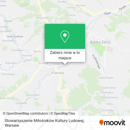 Mapa Stowarzyszenie Miłośników Kultury Ludowej