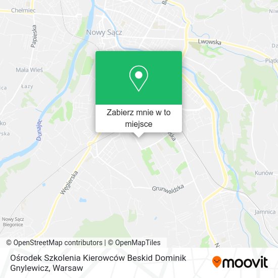 Mapa Ośrodek Szkolenia Kierowców Beskid Dominik Gnylewicz