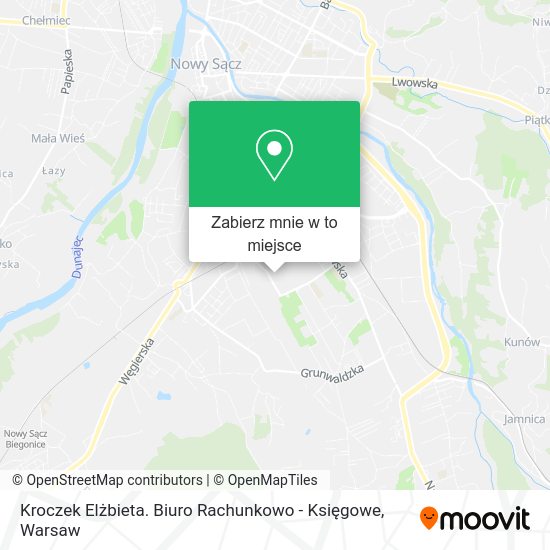 Mapa Kroczek Elżbieta. Biuro Rachunkowo - Księgowe