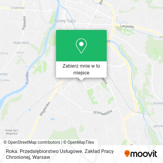 Mapa Roka. Przedsiębiorstwo Usługowe. Zakład Pracy Chronionej