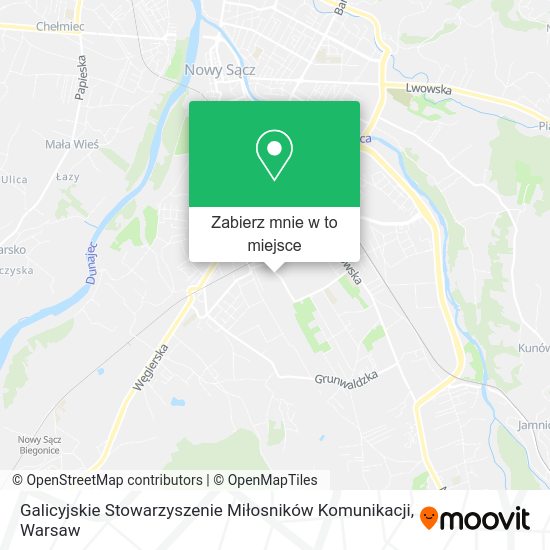 Mapa Galicyjskie Stowarzyszenie Miłosników Komunikacji