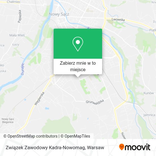 Mapa Związek Zawodowy Kadra-Nowomag