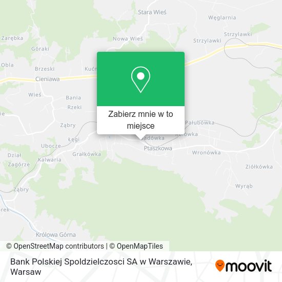 Mapa Bank Polskiej Spoldzielczosci SA w Warszawie