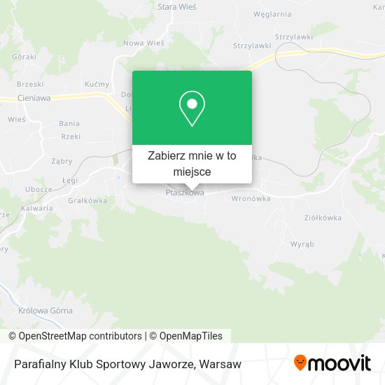 Mapa Parafialny Klub Sportowy Jaworze