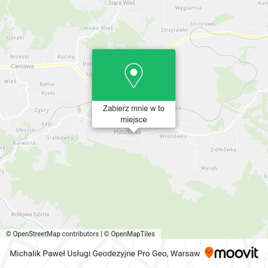 Mapa Michalik Paweł Usługi Geodezyjne Pro Geo