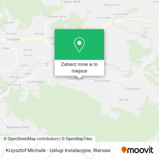 Mapa Krzysztof Michalik - Usługi Instalacyjne