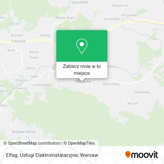 Mapa Elfag. Usługi Elektroinstalacyjne