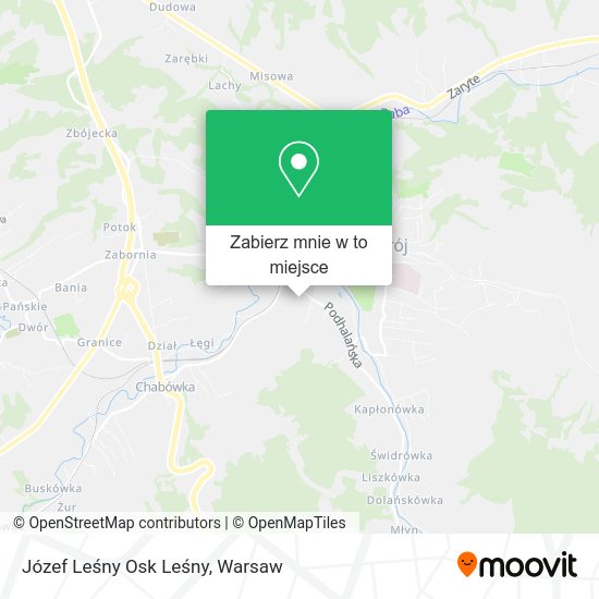 Mapa Józef Leśny Osk Leśny