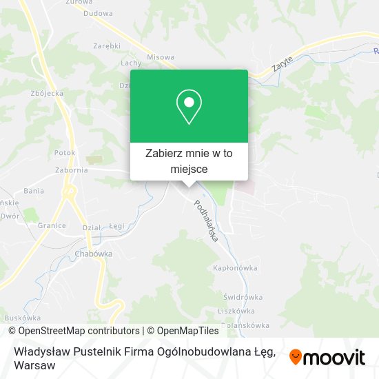 Mapa Władysław Pustelnik Firma Ogólnobudowlana Łęg