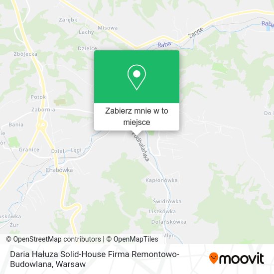 Mapa Daria Hałuza Solid-House Firma Remontowo-Budowlana