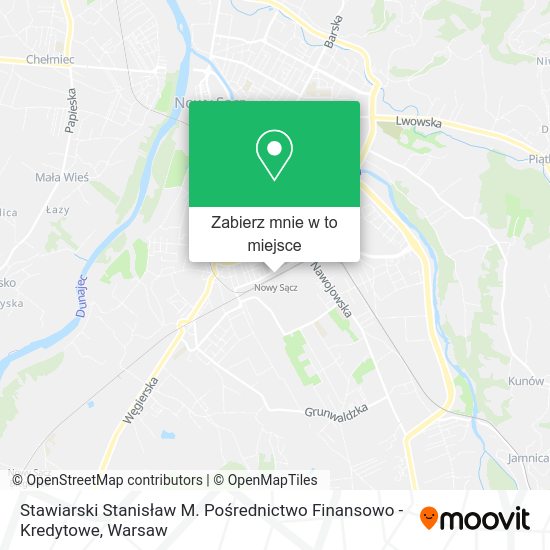 Mapa Stawiarski Stanisław M. Pośrednictwo Finansowo - Kredytowe