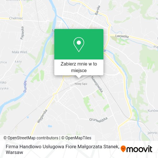 Mapa Firma Handlowo Usługowa Fiore Małgorzata Stanek