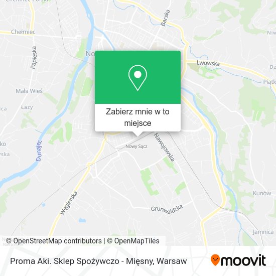 Mapa Proma Aki. Sklep Spożywczo - Mięsny