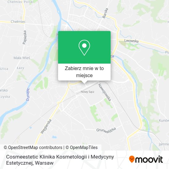 Mapa Cosmeestetic Klinika Kosmetologii i Medycyny Estetycznej