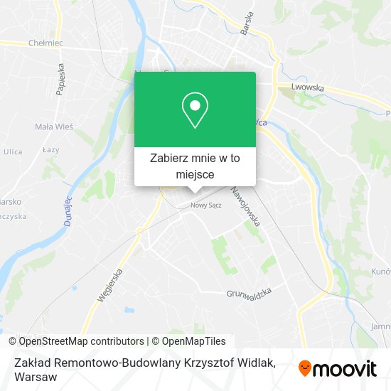 Mapa Zakład Remontowo-Budowlany Krzysztof Widlak