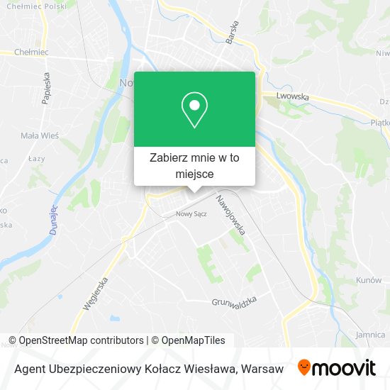 Mapa Agent Ubezpieczeniowy Kołacz Wiesława