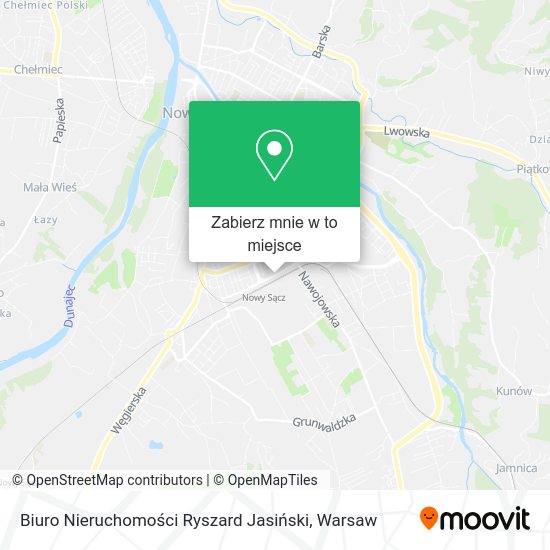 Mapa Biuro Nieruchomości Ryszard Jasiński