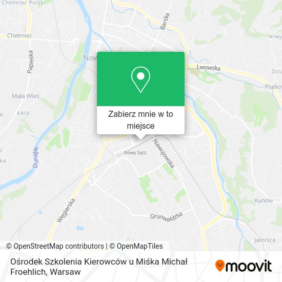 Mapa Ośrodek Szkolenia Kierowców u Miśka Michał Froehlich