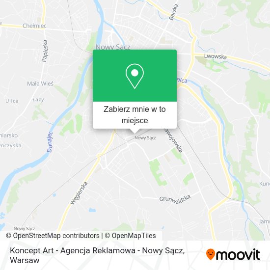 Mapa Koncept Art - Agencja Reklamowa - Nowy Sącz