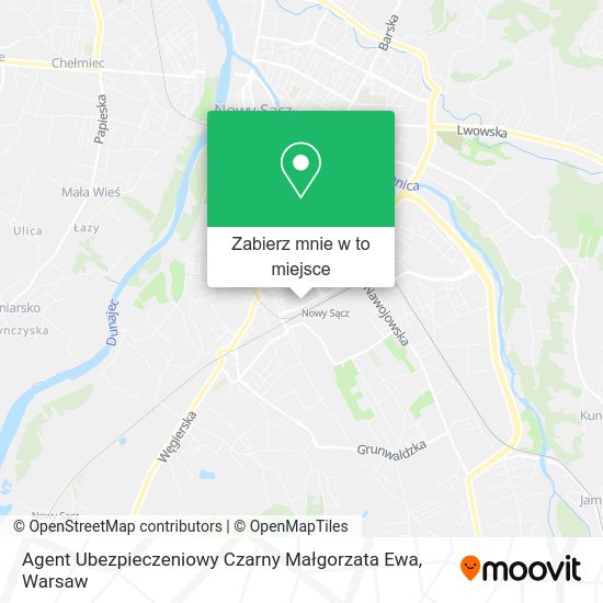 Mapa Agent Ubezpieczeniowy Czarny Małgorzata Ewa