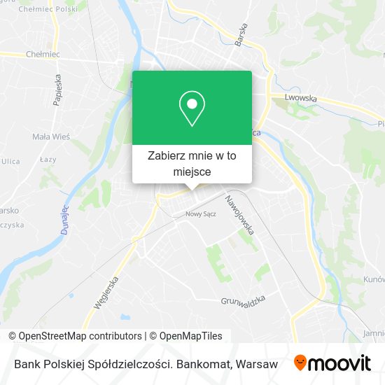 Mapa Bank Polskiej Spółdzielczości. Bankomat