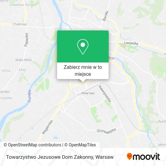 Mapa Towarzystwo Jezusowe Dom Zakonny