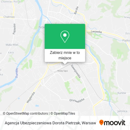 Mapa Agencja Ubezpieczeniowa Dorota Pietrzak