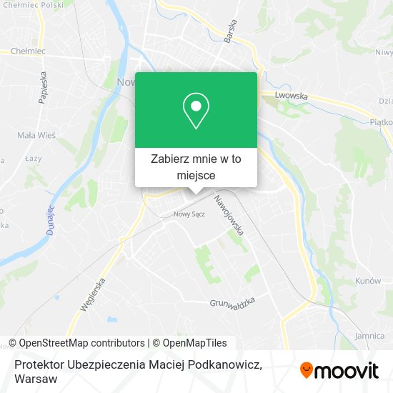 Mapa Protektor Ubezpieczenia Maciej Podkanowicz