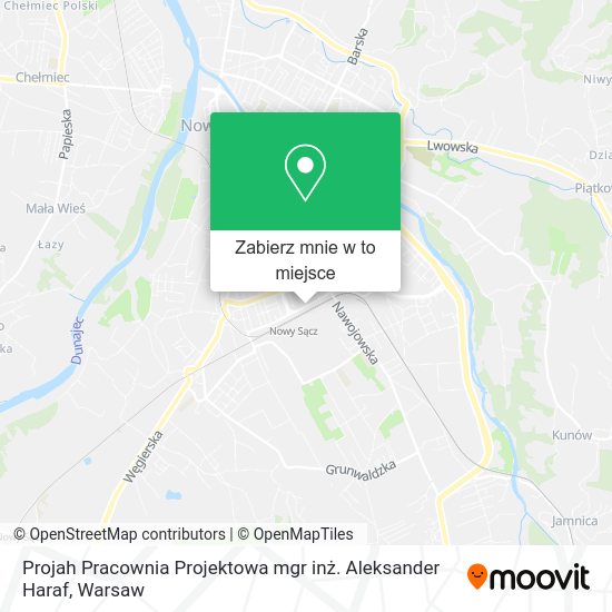 Mapa Projah Pracownia Projektowa mgr inż. Aleksander Haraf