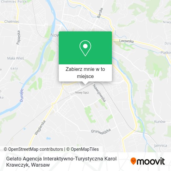 Mapa Gelato Agencja Interaktywno-Turystyczna Karol Krawczyk