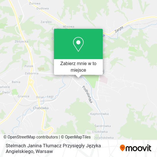 Mapa Stelmach Janina Tłumacz Przysięgły Języka Angielskiego